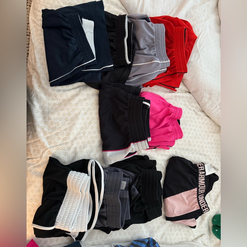 Under Armour and Reebok Athletic Shorts 10 piece bundle